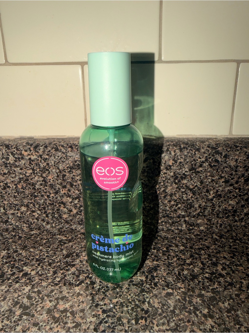 eos Crème de Pistachio Body Mist in Mint Green